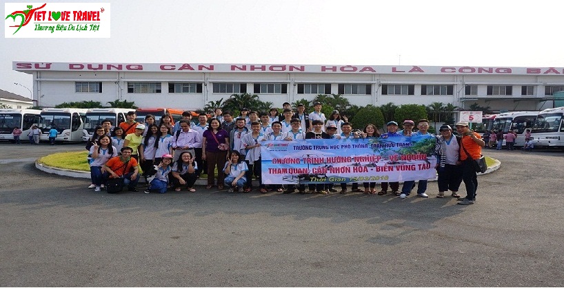 TRƯỜNG THPT TRẦN HỮU TRANG TỔ CHỨC THAM QUAN NHÀ MÁY CÂN NHƠN HÒA - BIỂN VŨNG TÀU